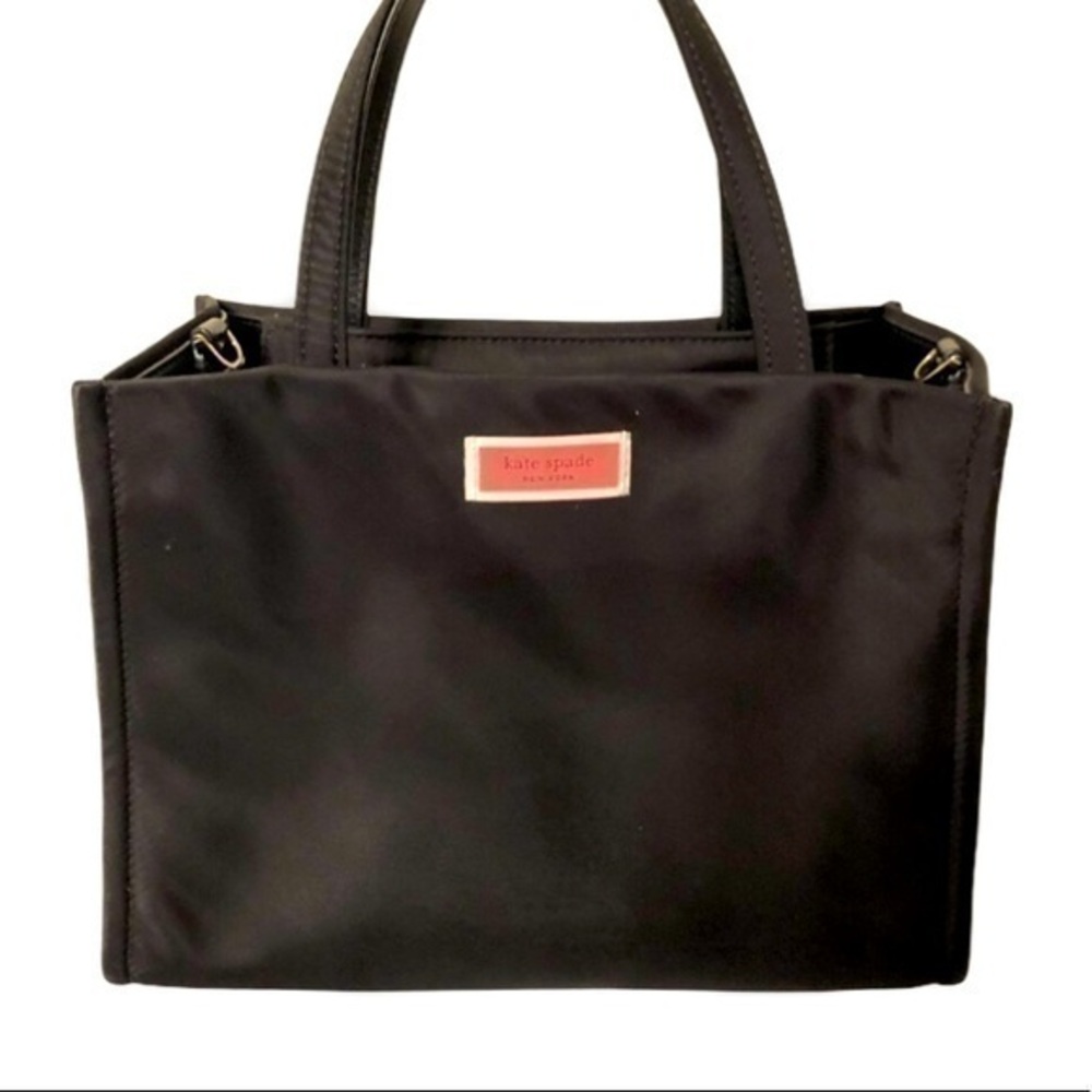 KATE SPADE black nylon tote bag
